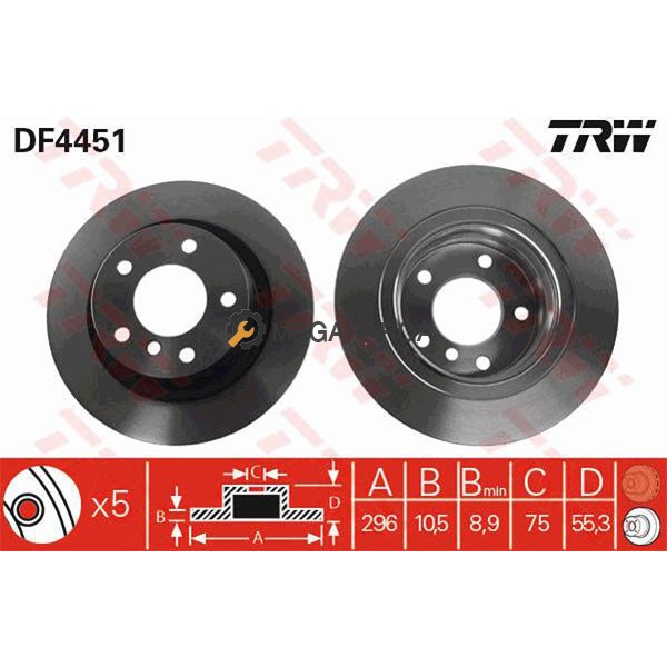 BMW 1 Serisi Arka Fren Diski - E87 2005-2011