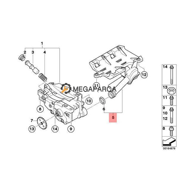 BMW 1 Serisi Yağ Pompa Emme Borusu - E87 2005-2011
