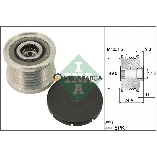 BMW 3 Serisi Alternatör Rulmanı - E90 2005-2012