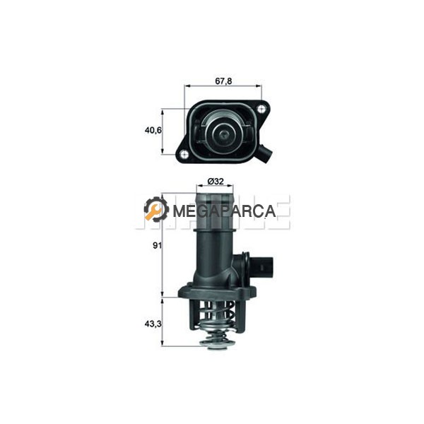Audi A3 Termostat - Typ8L 1996-2003