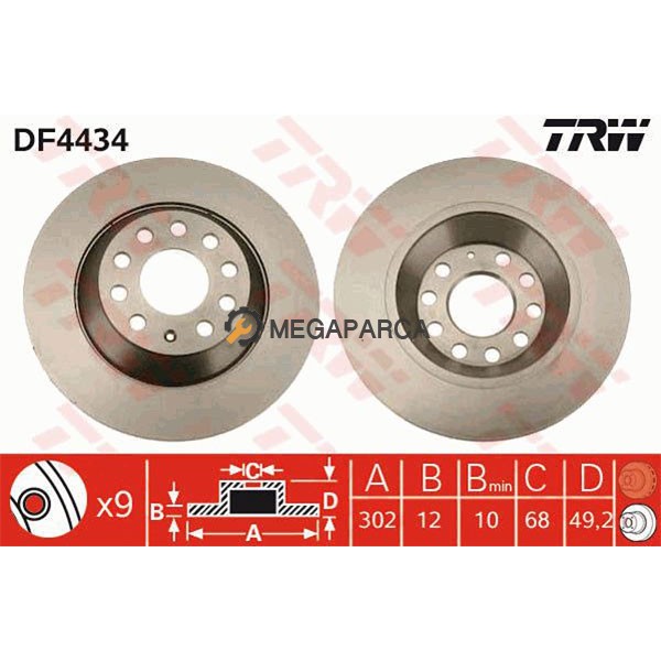 Audi A6 Arka Fren Diski - C6 2004-2011