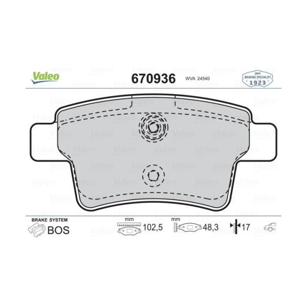 Citroën C4 Picasso Arka Fren Balatası - 2007-2012