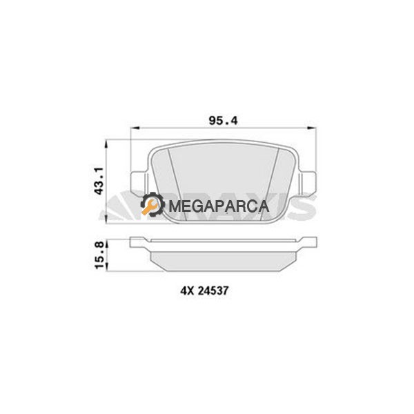 Ford S Max Arka Fren Balatası - 2006-2014