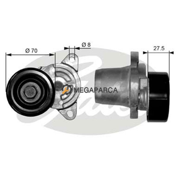 Hyundai Santa Fe V Kayış Gergi Bilyası - 2001-2006