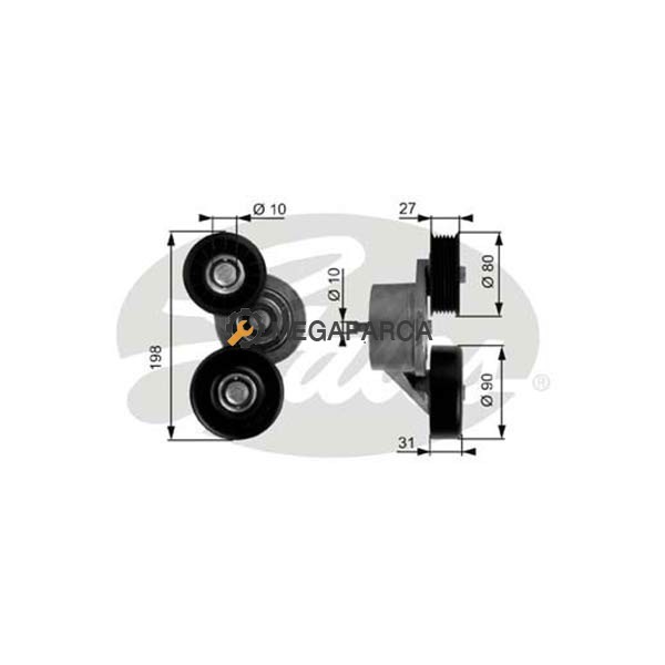 Jeep Grand Cherokee V Kayış Gergi Bilyası - 1999-2005