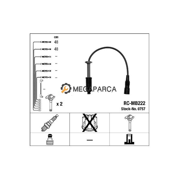 Mercedes C Serisi Buji Kablo Seti - W202 1993-2000