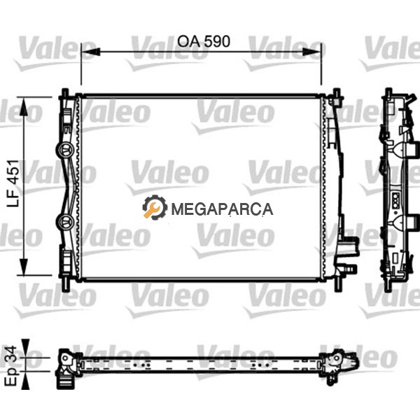 Nissan Qashqai Su Radyatörü - 2007-2013