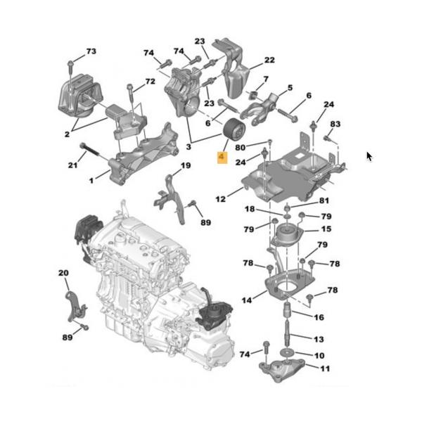 Peugeot RCZ Motor Takozu