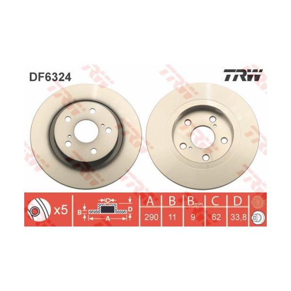 Toyota Avensis Arka Fren Diski - 2009-2015