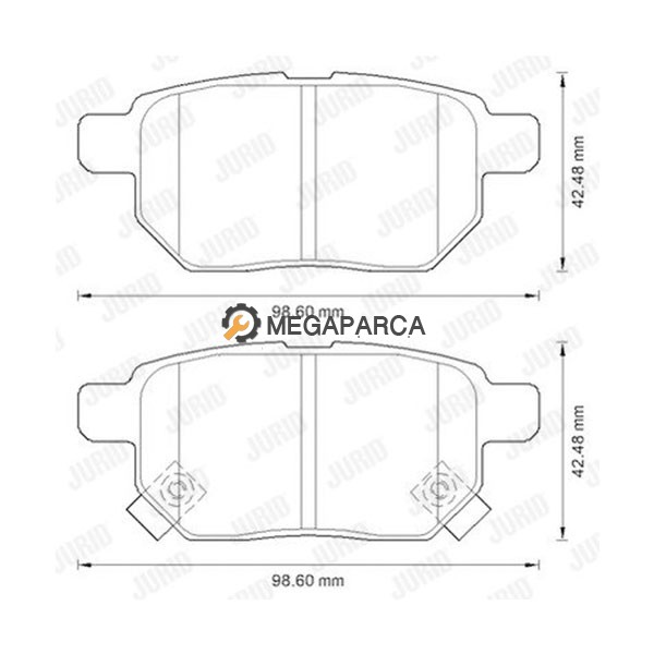 Toyota Corolla Arka Fren Balatası - 2007-2012